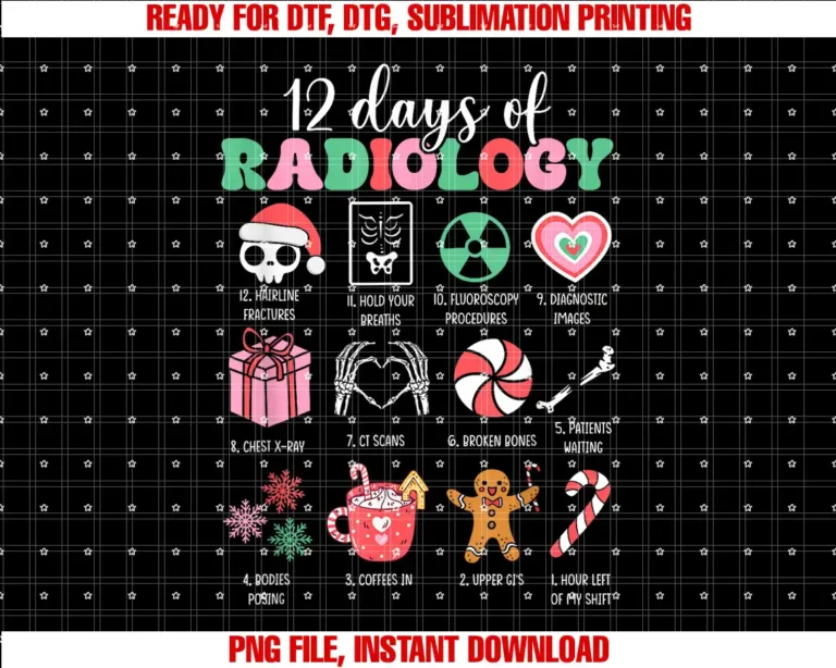 12 Days Of Radiology X ray Christmas LoverVintage Christmas 12 Days Of Radiology X ray Funny Christmas T-shirt