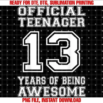 13 Years Old 13th Birthday Vintage RetroOfficial Teenager 13th Birthday Gifts 13 Year Old Boys Girls T-shirt