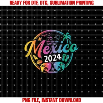 2024 Mexico Design Tee CoMatching Group Mexico 2024 Vacation Trip Spring Break T-shirt