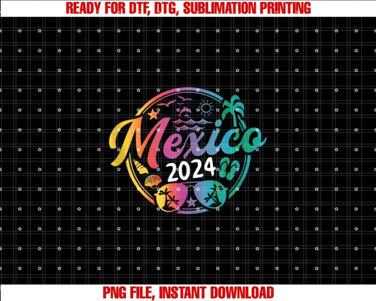 2024 Mexico Design Tee CoMatching Group Mexico 2024 Vacation Trip Spring Break T-shirt