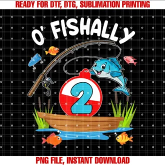 2nd Birthday Fishing Lover GiftsOfishally 2 Year Old Birthday Fishing 2nd Birthday Party T-shirt