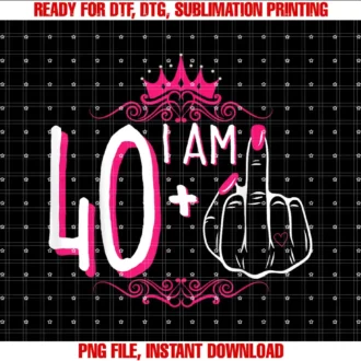 40th Womens Birthday StoreI Am 40 Plus 1 Middle Finger 40th Womens Birthday Funny Tee T-shirt