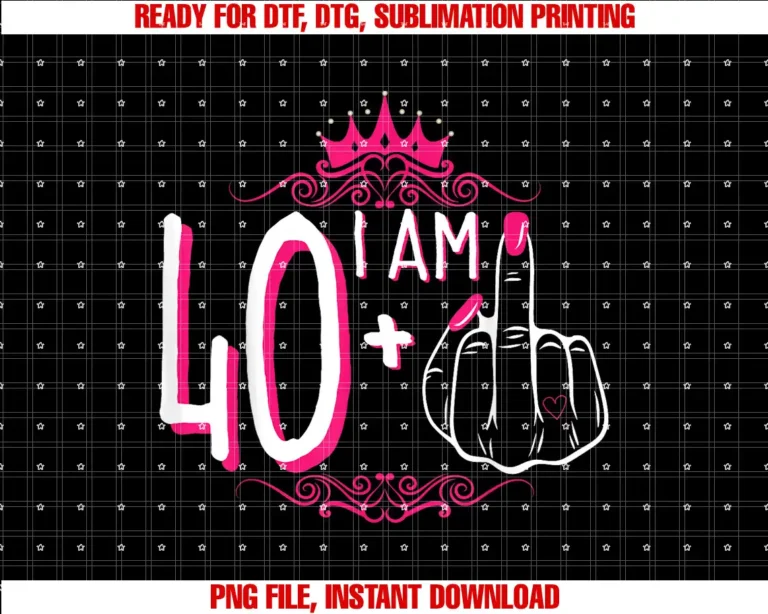 40th Womens Birthday StoreI Am 40 Plus 1 Middle Finger 40th Womens Birthday Funny Tee T-shirt