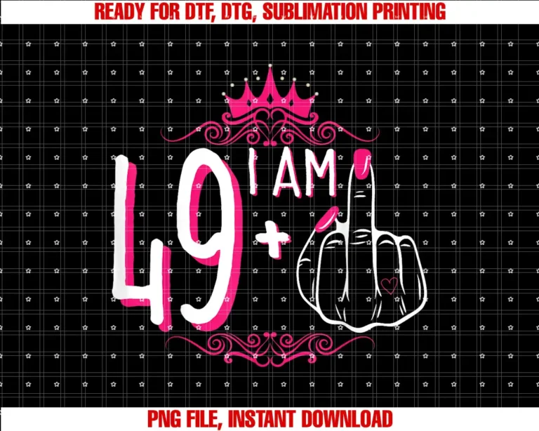 49th Womens Birthday StoreI Am 49 Plus 1 Middle Finger 49th Womens Birthday Funny Tee T-shirt