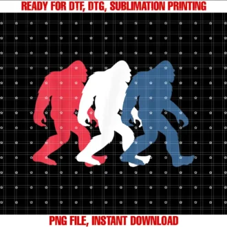 4th of July USA Patriotic Lifestyles4th of July Bigfoot Red White and Blue Gift Sasquatch Merica T-shirt