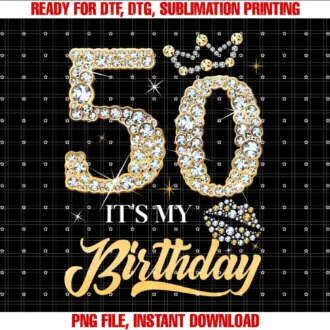 50th Birthday Bday Queen Women GiftsIts My 50th Birthday Diamond Shoes 50 Years Old Women T-shirt