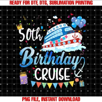 50th Birthday Cruise Cruising Lover 50 Years OldBirthday T-shirt