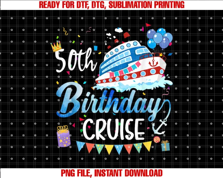50th Birthday Cruise Cruising Lover 50 Years OldBirthday T-shirt