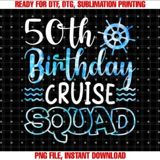50th Birthday Cruise Squad50 Years Old Cruise Birthday Party 50th Birthday Cruise T-shirt