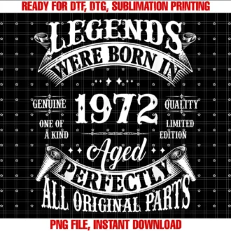 53rd Birthday Gift For 53 Years Old53rd Birthday Vintage Legends Born In 1972 53 Years Old T-shirt