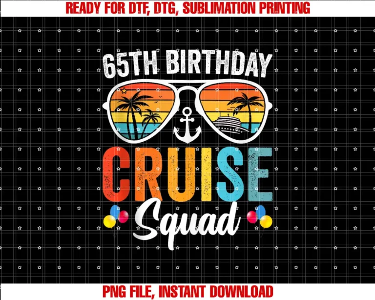 65th Birthday Cruise Squad Family Apparels65th Birthday Cruise Squad Gifts 2025 Matching Party Family T-shirt