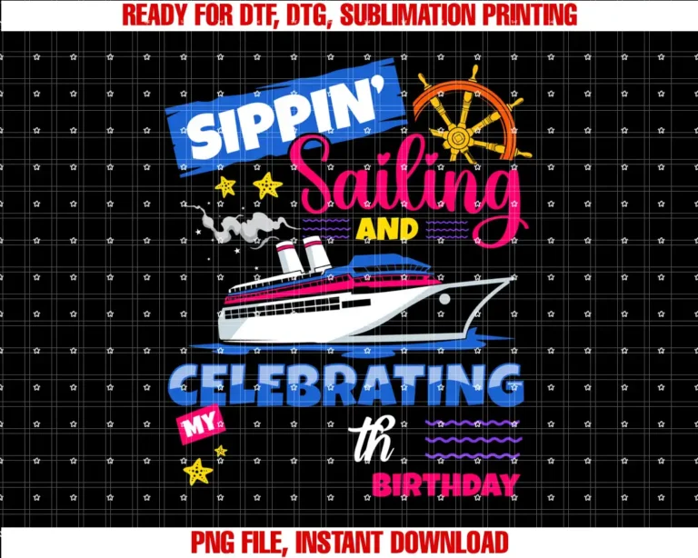 70th Birthday Cruise Ship Family VacationSippin Sailing Celebrating 70th Birthday Cruise 70 Years Old T-shirt