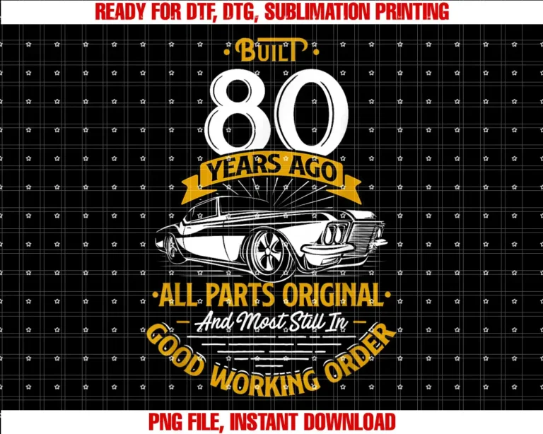 80 Year Old Gift ShirtsBuilt 80 Years Ago Funny 80th Birthday Gift T-shirt
