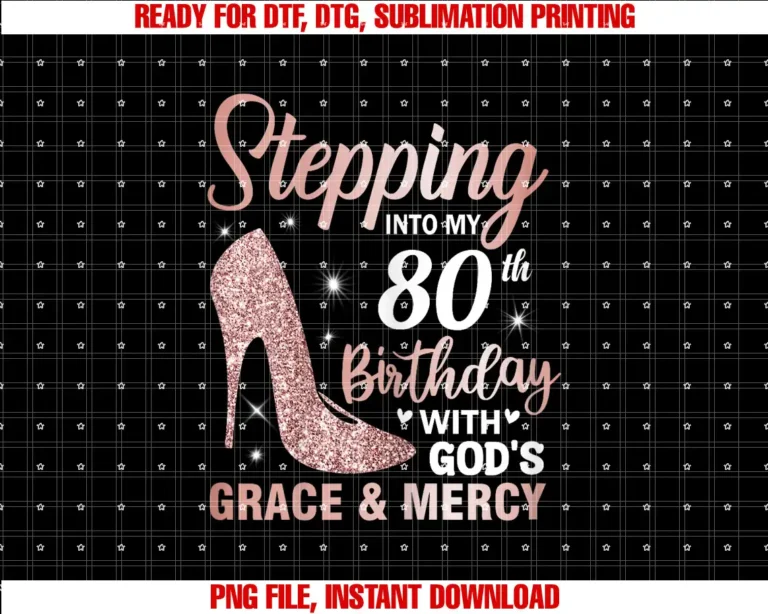 80th Birthday Gifts For Women Her Birthday ShirtsStepping Into My 80th Birthday Shirt Women 80 Year Old Bday T-shirt