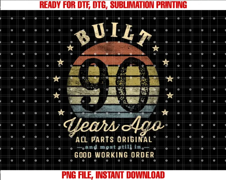 90 Year Old Funny Gifts For Men Age 90Built 90 Years Ago All Parts Original Gifts 90th Birthday T-shirt