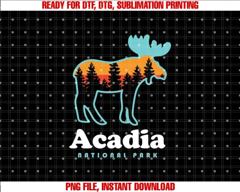 Acadia National Park MooseAcadia National Park Maine Moose Hiking Camping T-shirt