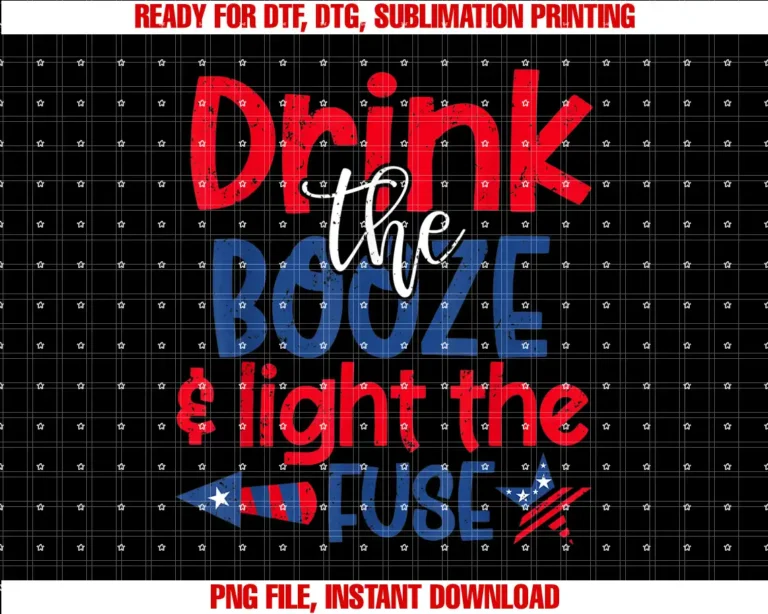 Addictive Summer Drink the Booze Light the Fuse Funny 4th of July Fireworks T-shirt