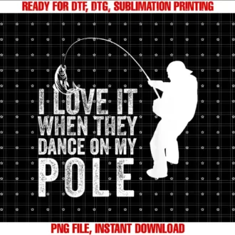 Adult Humor Fishing Shirts And Fisherman Gag GiftsLove It When They Dance Funny Mens Adult Humor Fishing T-shirt