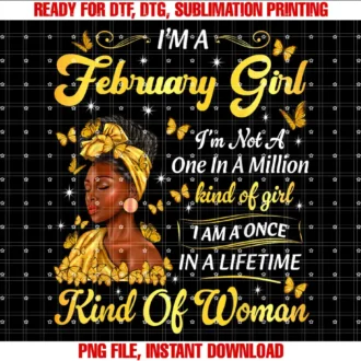 African American Black Girl Woman Bday MonthFebruary Afro Girl African American Birthday Black Women T-shirt