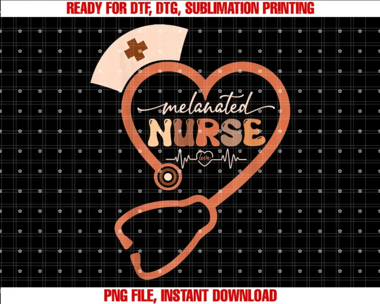 African American Black Nurse Gifts Mens WomensMelanin Black Nurse Melanated Stethoscope Heart Nursing Crew T-shirt