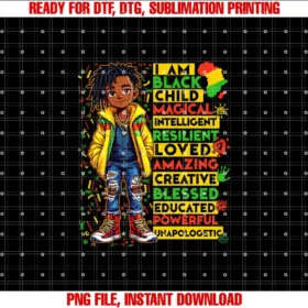 African American Kids Boys Girls Black Child LMNI Am Black Child History Month African American Kids Girls T-shirt