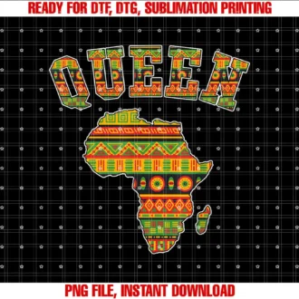 African Gift African Attire Black Pride ClothingAfrican Queen Art For Women Girls Kente Cloth African Print T-shirt