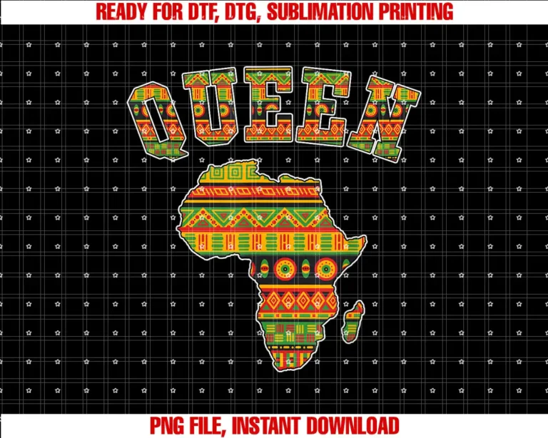 African Gift African Attire Black Pride ClothingAfrican Queen Art For Women Girls Kente Cloth African Print T-shirt