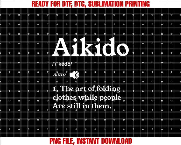 Aikido Martial Arts Humor FunAikido The Art Of Folding Clothes T-shirt