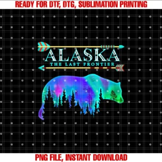 Alaska Northern LightsWomens Alaska State Pride Alaska Northern Lights Alaskan Bear T-shirt