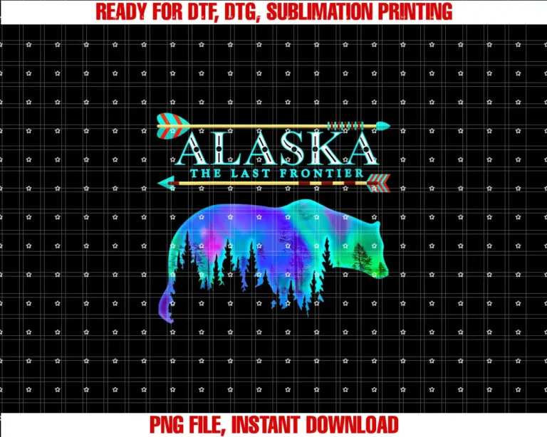 Alaska Northern LightsWomens Alaska State Pride Alaska Northern Lights Alaskan Bear T-shirt
