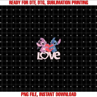 Amazon EssentialsStitch and Angel Love Valentines Day T-shirt