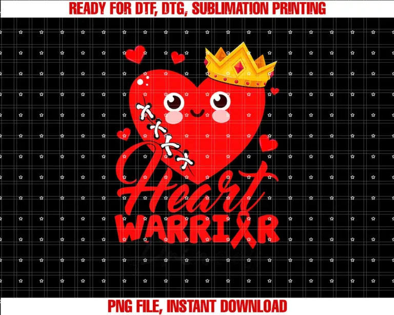 Amb Heart Disease Awareness Day Warrior SurvivorHeart Warrior Princess Heart Disease Stitched Heart Girl Kid T-shirt