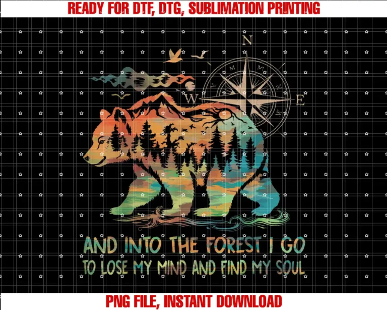 And Into The Forest I Go To Lose My Mind CampingBear Retro T-shirt