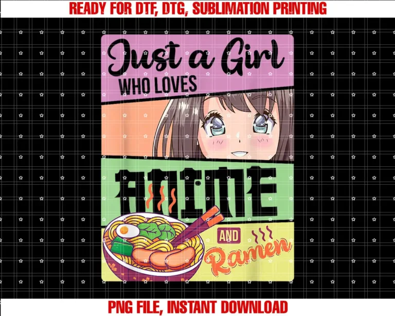 Anime Lovers Love Anime Gifts Clothes ApparelAnime Lover Just A Girl Who Loves Anime and Ramen Manga Gift T-shirt