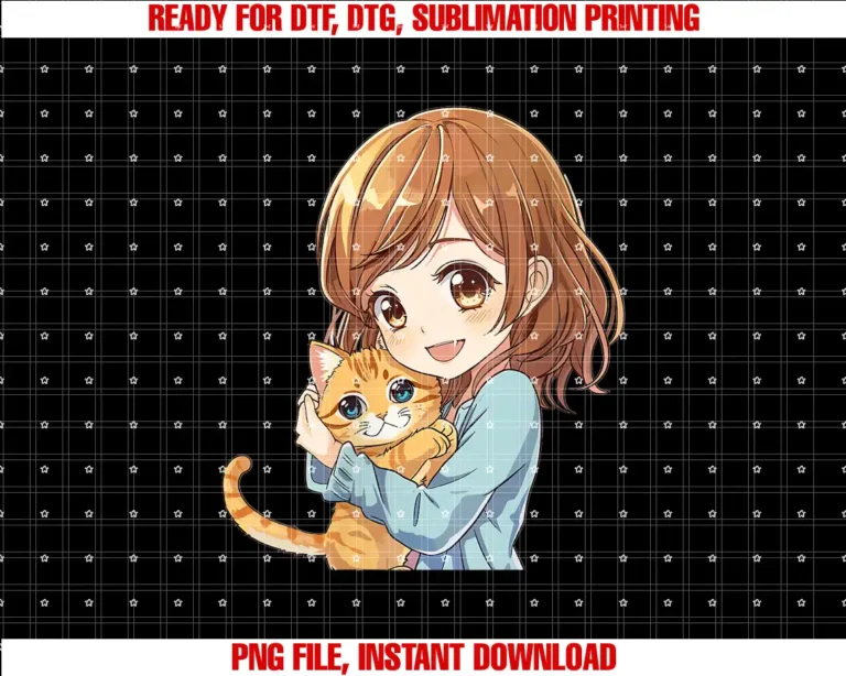 Anime and Cats Lover for Teen Manga kawaii GraphicWomens Anime and Cats Lover for Teen Manga kawaii Graphic Otaku T-shirt