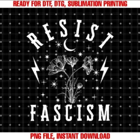 Anti Trump Floral Hate Lies and Fascism ResistResist Fascism T-shirt