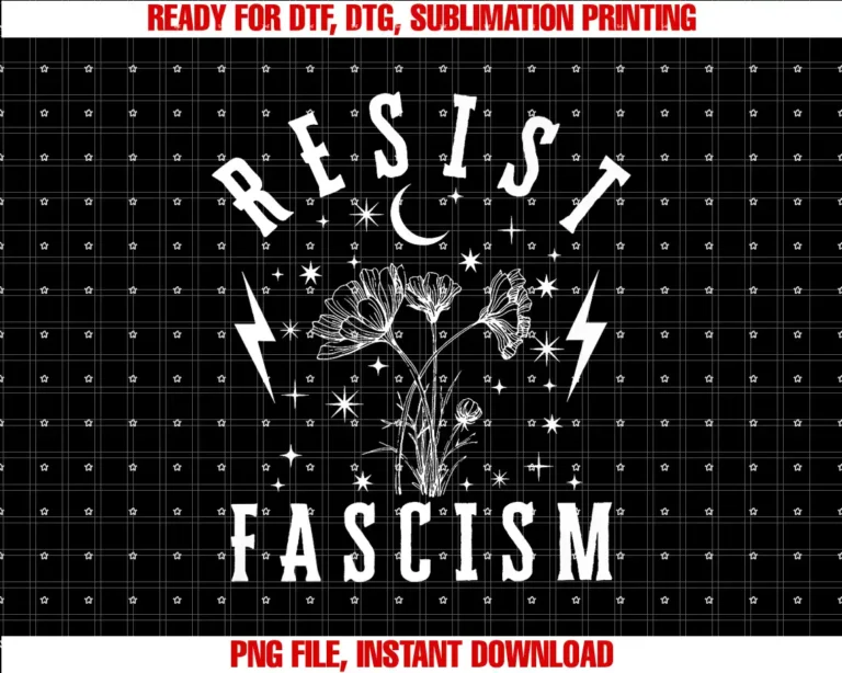 Anti Trump Floral Hate Lies and Fascism ResistResist Fascism T-shirt