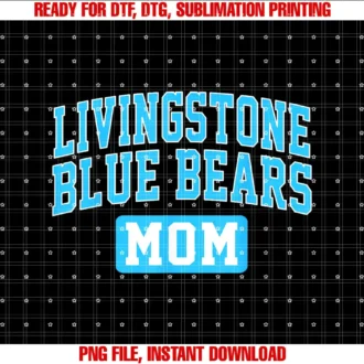 Arch Retro Design University College ApparelLivingstone College Blue Bears Mom Arch Vintage Design Women T-shirt