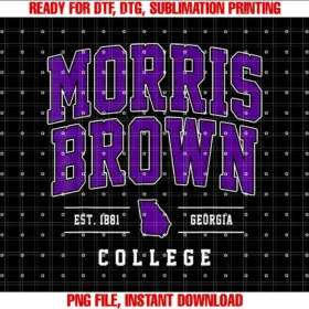 Arch Retro Design University College ApparelMorris Brown College Arch Vintage Design Men Women T-shirt