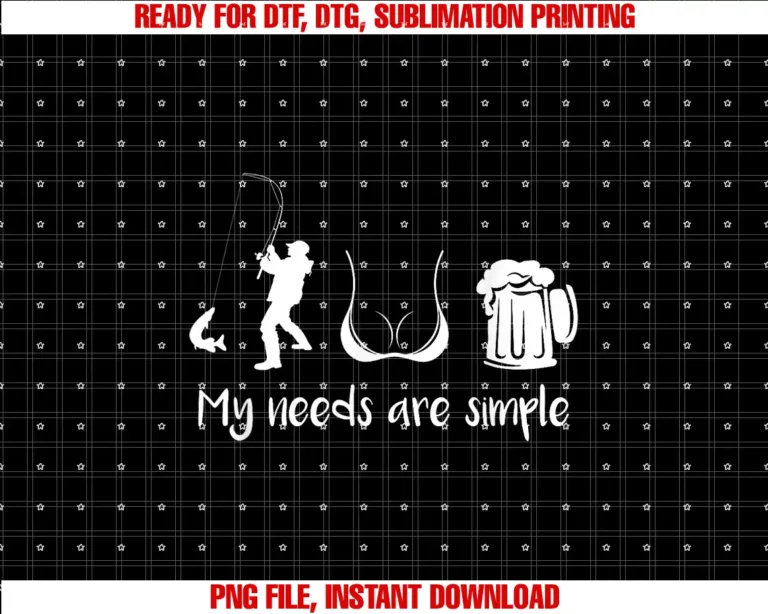 Arthur Fishing TeeMy Needs Are Simple Funny Fishing Boobs Beer T-shirt