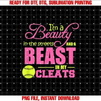 Artist UnknownBeauty in the Street Beast in my Cleats Girls Softball Shirt T-shirt