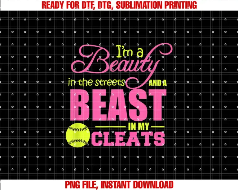 Artist UnknownBeauty in the Street Beast in my Cleats Girls Softball Shirt T-shirt