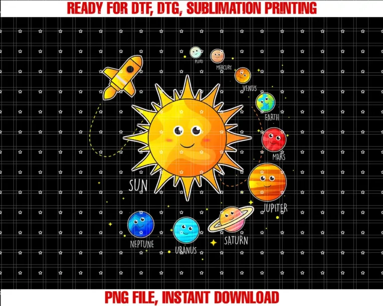 Astronaut Rocket Galaxy Saturn Mars Earth PlutoSolar System Kids Space Planet Universe Sun Saying T-shirt