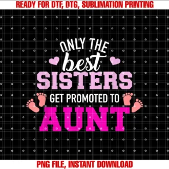 Aunt giftsOnly the best sisters get promoted to aunt T-shirt