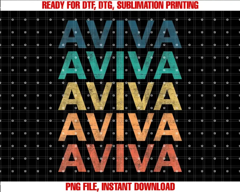 Aviva NameAviva Vintage Retro Aviva Name T-shirt