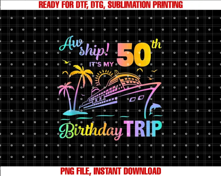 Aw Ship Itâs My 50th Birthday Trip T-shirt