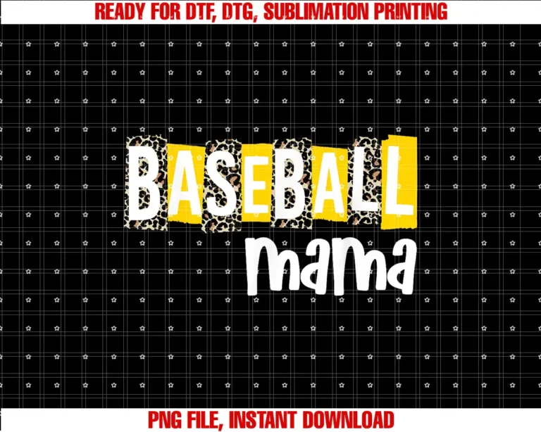 BASEBALL TEES COBaseball Mama Yellow Leopard Print Baseball Mom Gear Sports T-shirt