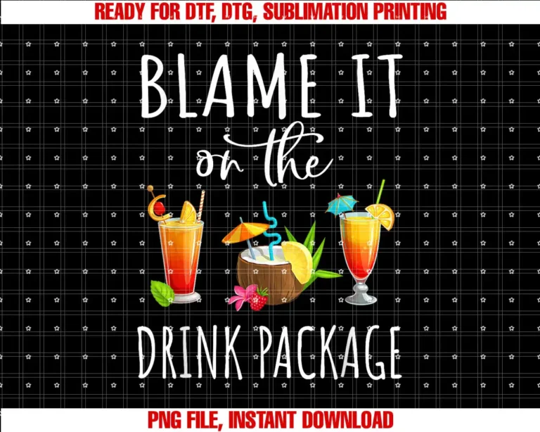 BORNBlame It On the Drink Package Cruise Vacation Hawaii Beach T-shirt