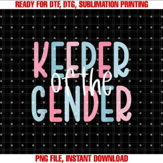 Baby Gender Reveal Keeper of the Gender MotifKeeper of the Gender T-shirt