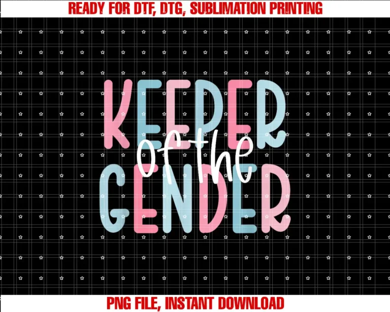 Baby Gender Reveal Keeper of the Gender MotifKeeper of the Gender T-shirt